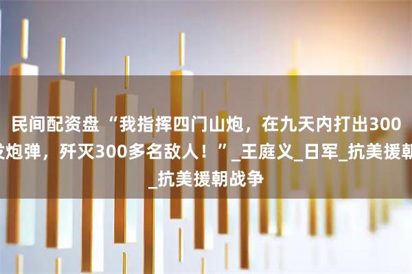 民间配资盘 “我指挥四门山炮，在九天内打出3000多发炮弹，歼灭300多名敌人！”_王庭义_日军_抗美援朝战争